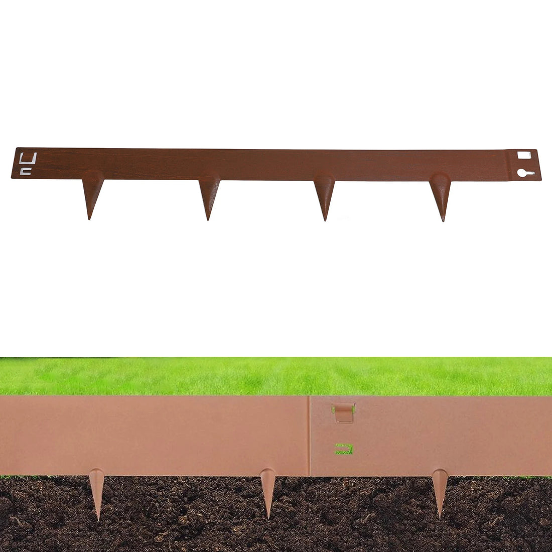 Steel Garden Bed Edging 100×13cm – Flexible Metal Lawn & Landscape Border