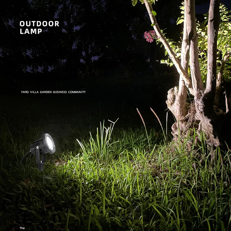 LED Garden Spike Spotlight – Waterproof Landscape Lawn Lamp