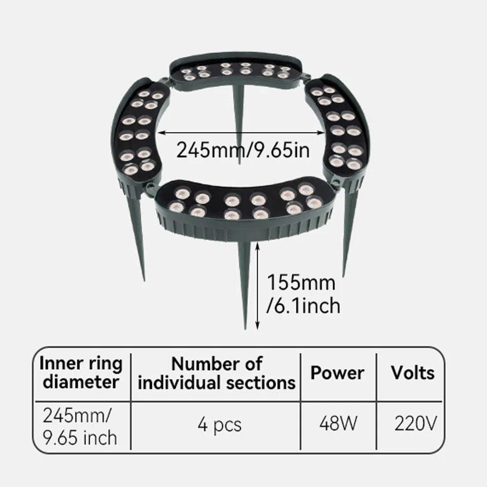 LED Outdoor Tree Spotlight – Waterproof Garden Projection Light